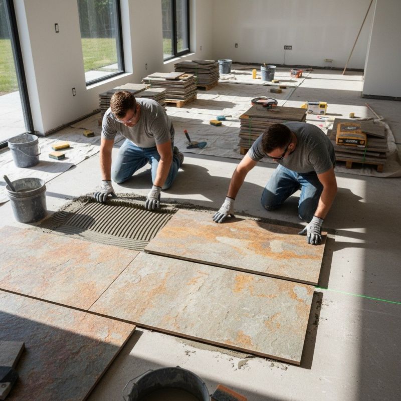 Stone Flooring Installation in Kansas City, KS